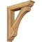 Ekena Millwork Legacy Traditional Rough Sawn Bracket w/ Offset Brace, Western Red Cedar, 6"W x 28"D x 32"H BKT0604X28X32LEC01RWR - alternate 1